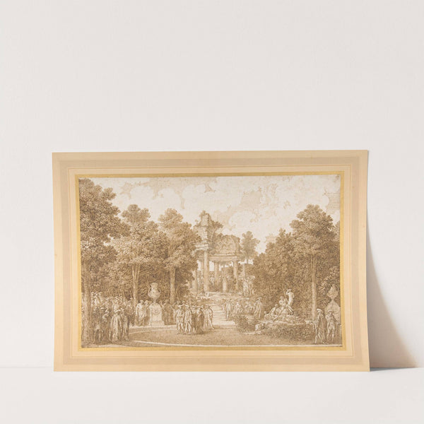 Veduta del Boschetto d’Arcadia dalla parte del Tempio by Ennemond Alexandre Petitot