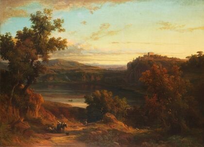 Veduta del lago di Nemi