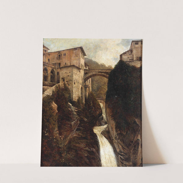 Veduta di Nesso by Pompeo Pozzi