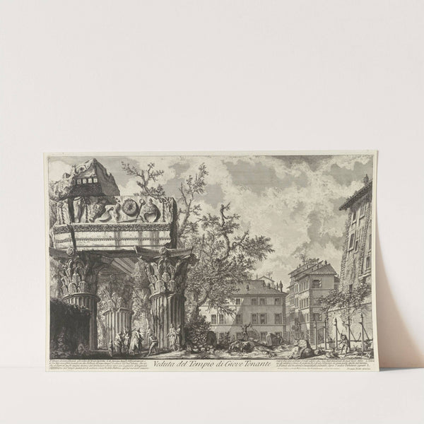 Veduta with the Temple of Jove by Giovanni Battista Piranesi