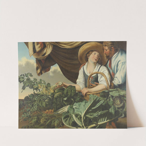 Vegetable seller by Abraham Blomaert