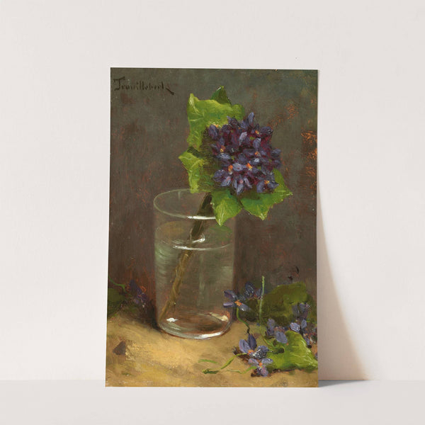 Veilchenstrauß in einem Glas by Paul Désiré Trouillebert