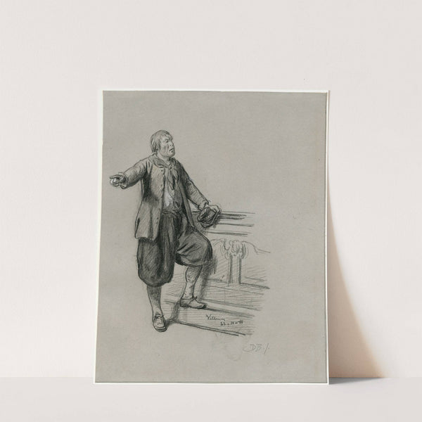 Velleman, a character from Jacob van Lennep’s Ferdinand Huyck (1888) by David Bles