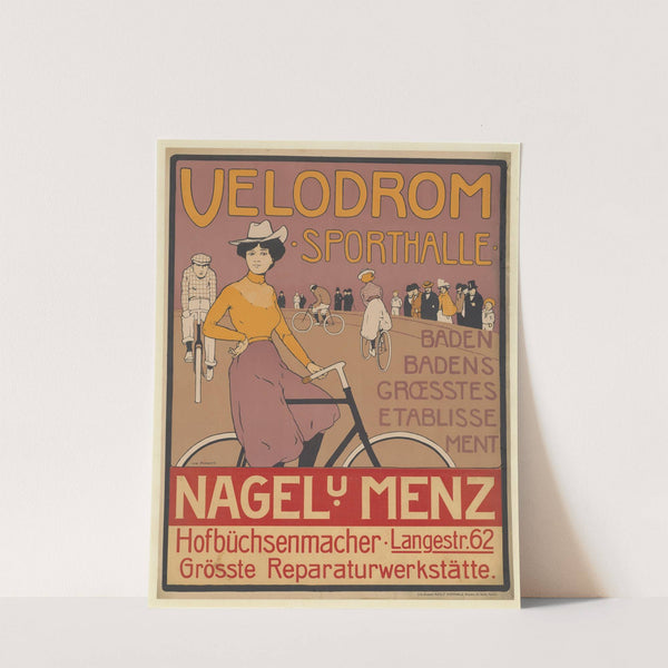 Velodrom Sporthalle. Baden Badens Groesstes Etablissement. Nagel u Menz (1900) by Ivo Puhonny