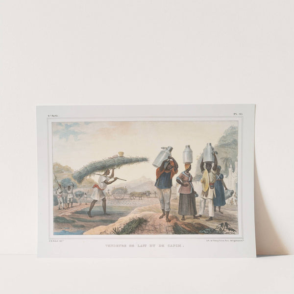 Vendeurs de lait et de capim by Jean Baptiste Debret