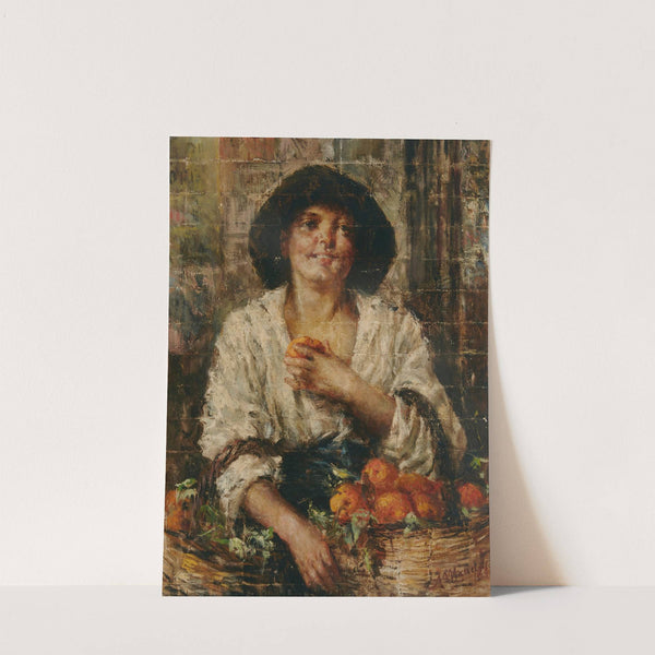 Venditrice d’aranci (The orange seller) by Antonio Mancini