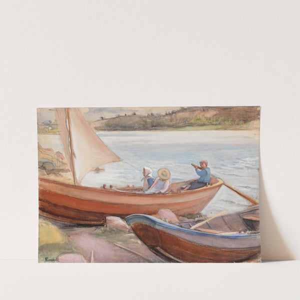 Veneitä rannalla (1902) by Magnus Enckell