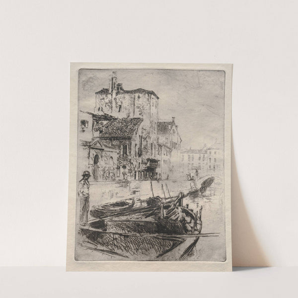 Venetian Canal and Boats, No. 8 (1800s) by Robert Frederick Blum