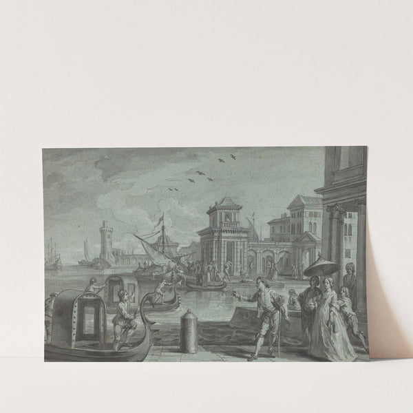 Venetian Fantasy with the Dogana by Johann Wolfgang Baumgartner