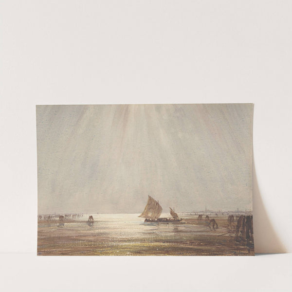 Venetian fishing boat by Félix Ziem