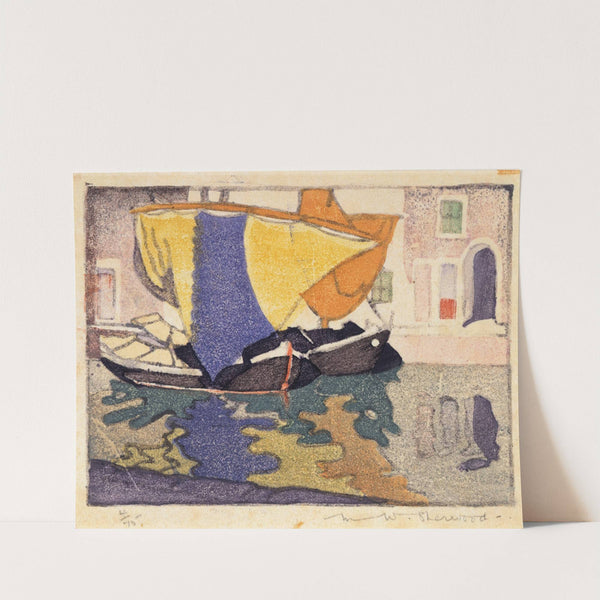Venetian fishing boats (1926) by Maud Sherwood