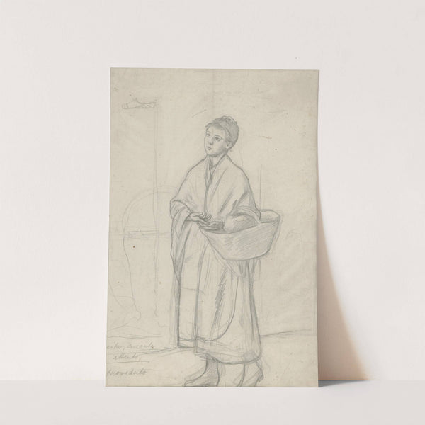 Venetian Girl with a Basket by Dominik Skutecký