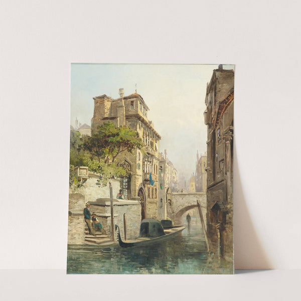 Venetian Scene by Theodor Freiherr von Ehrmanns