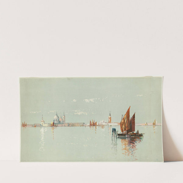 Venetian seascape (ca. 1885) by Louis Prang & Co.