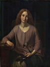 Venetian woman in the restroom