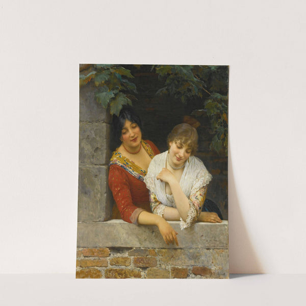 Venetians At The Balcony ( 1881) by Eugen von Blaas