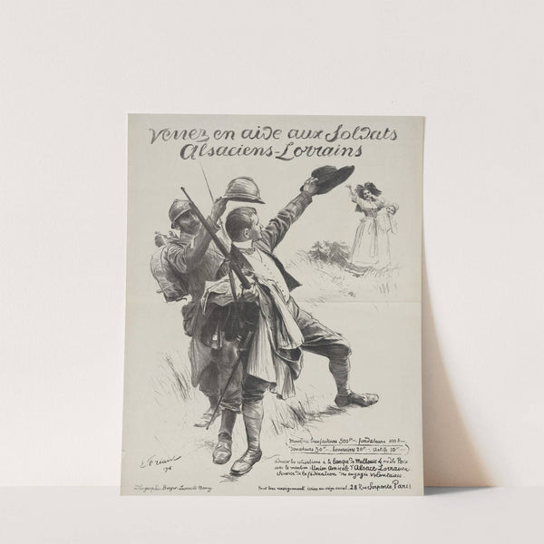 Venez en aide aux soldats alsaciens-lorrains (1916) by Émile Friant