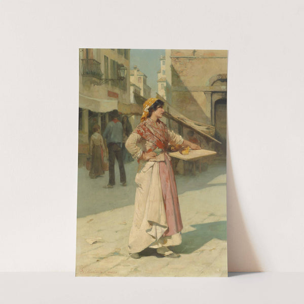 Venezianische Verkäuferin by Giuseppe Barison