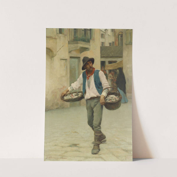 Venezianischer Fischverkäufer by Giuseppe Barison