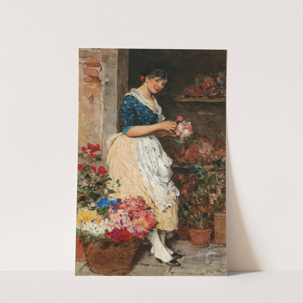 Venezianisches Blumenmädchen by Eugen von Blaas