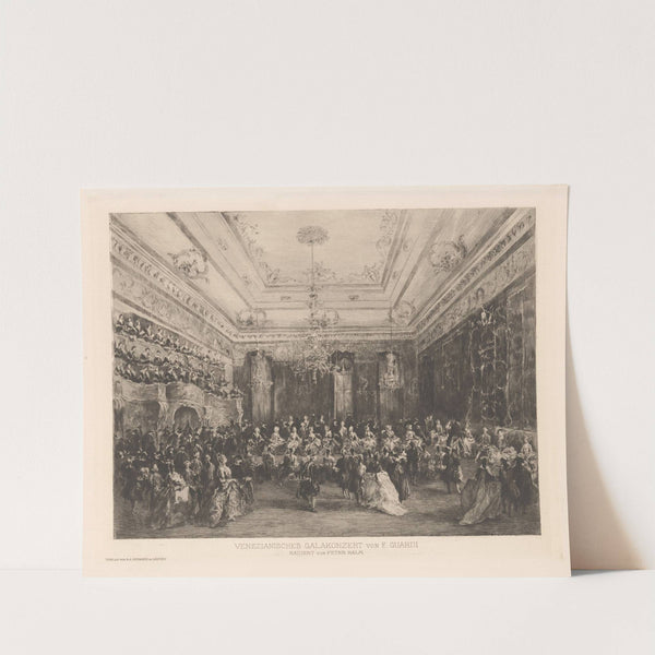 Venezianisches Galakonzert von F. Guardi by Peter von Halm
