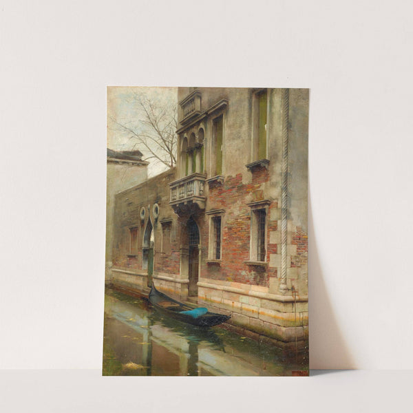 Venice, A Gondola on a Canal by Luigi Selvatico