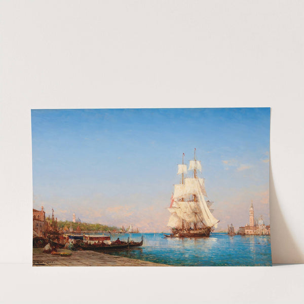 Venice; a Sailing Ship (1883) by Félix Ziem