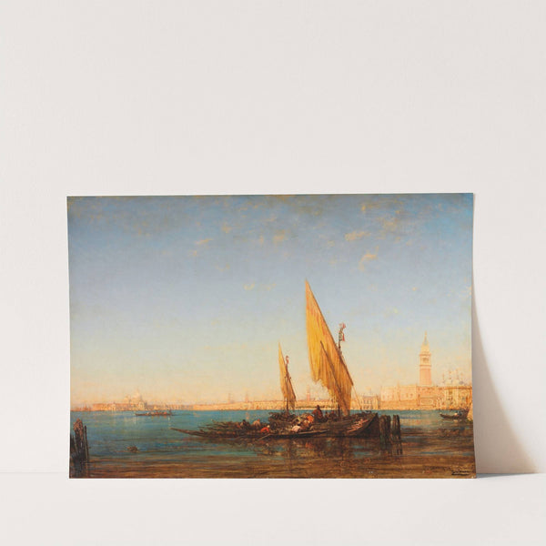 Venice; a Scene with Boats (c. 1846-1911) by Félix Ziem