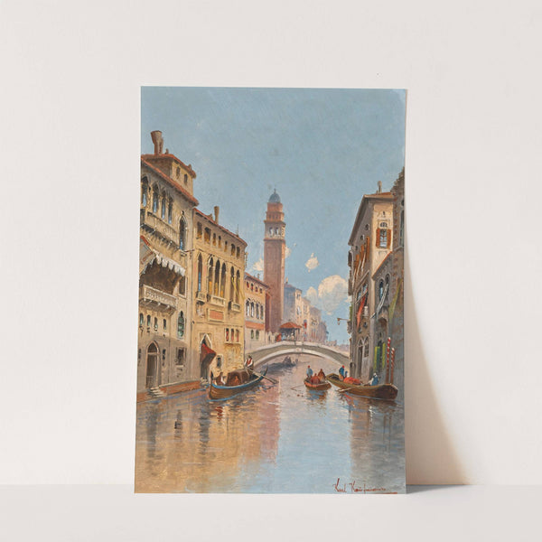Venice, a View of a Canal by Karl Kaufmann
