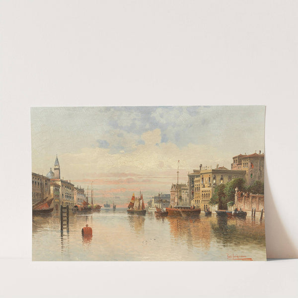 Venice, a View of a Canal by Karl Kaufmann