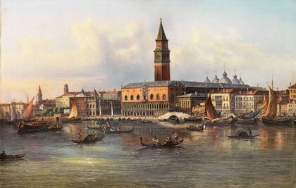 Venice, a View of Palazzo Ducale from the Bacino
