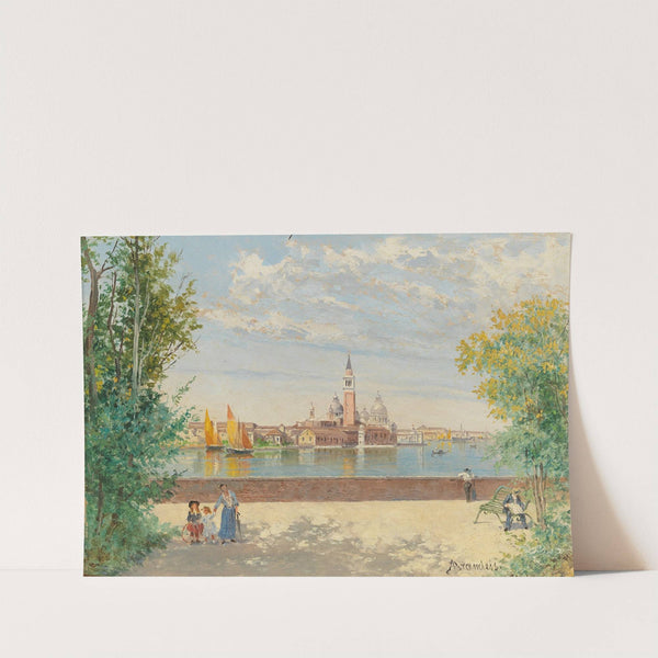 Venice, a view of San Giorgio from the Giardini by Antonietta Brandeis