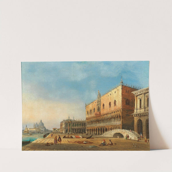 Venice, a view of St Mark’s Basin and the Doge’s Palace, in the background Santa Maria della Salute by Carlo Grubacs