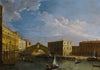 Venice, a view of the Grand Canal and the Rialto Bridge from the North