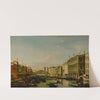 Venice, A View Of The Grand Canal Towards The Rialto Bridge by Apollonio Facchinetti