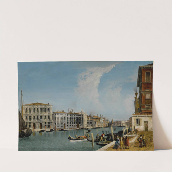 Venice, A View Of The Grand Canal With Ca' Pesaro And Palazzo Foscarini-Giovanelli, From The Campiello Of The Palazzo Gussoni by Michele Marieschi