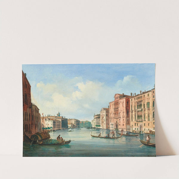 Venice, a view of the Grand Canal with Palazzo Cavalli-Franchetti and Palazzo Barbaro by Carlo Grubacs