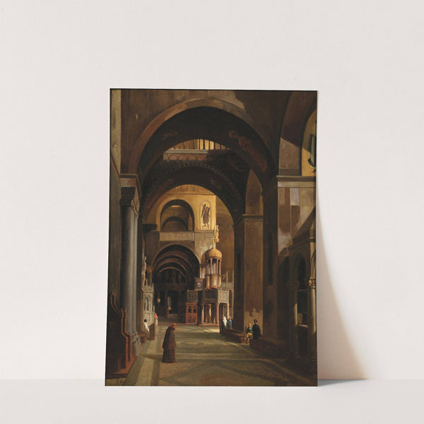 Venice, a View of the Interior of San Mark’s Basilica by Federico Moja