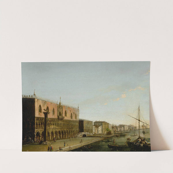 Venice, a view of the Molo with the Palazzo Ducale by Giuseppe Borsato