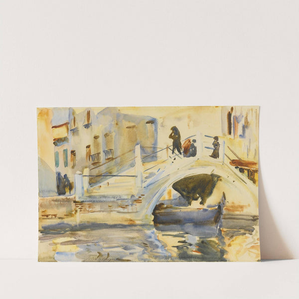Venice Bridge with Figures by John Singer Sargent