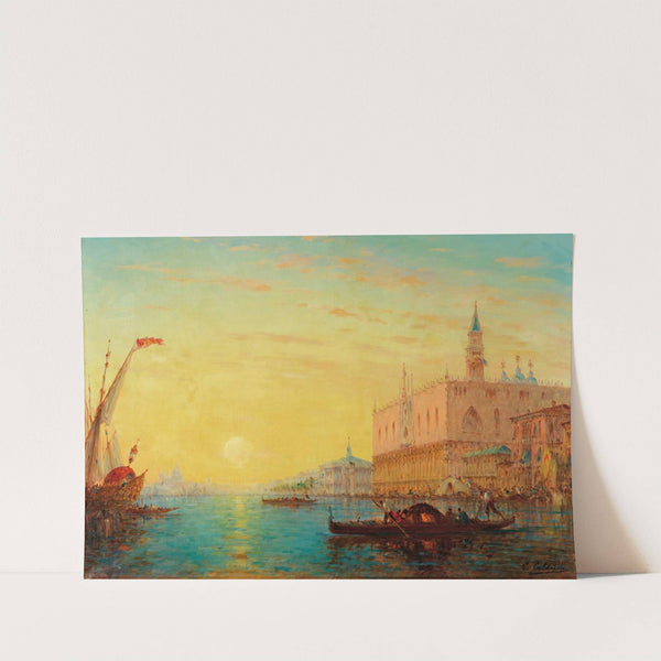 Venice By Sundown by Charles Clement Calderon