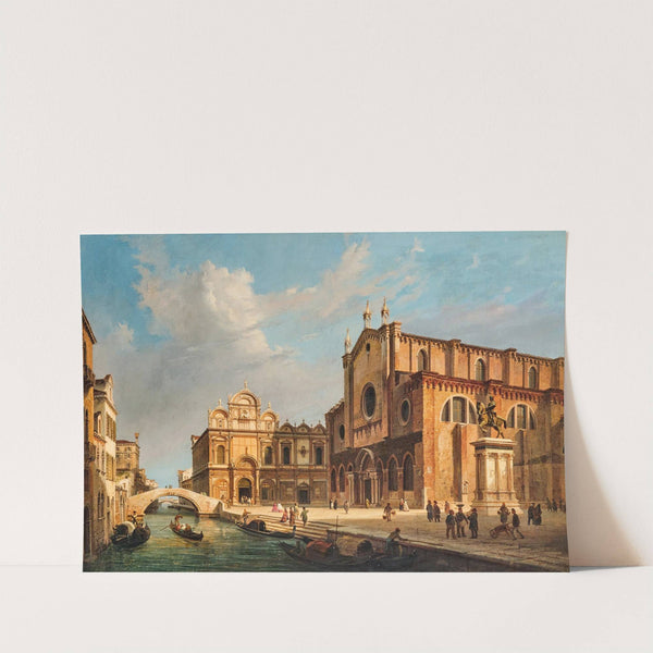Venice, Campo Santi Giovanni e Paolo by Luigi Querena
