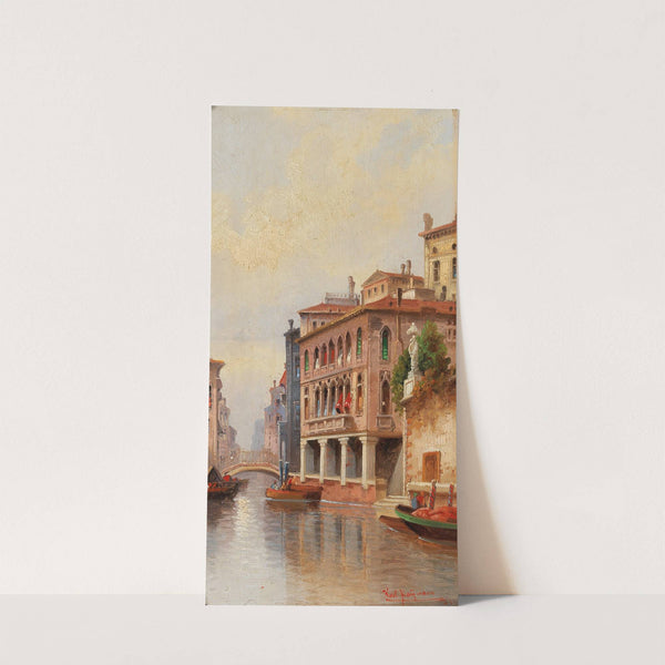Venice, Canal Scene by Karl Kaufmann