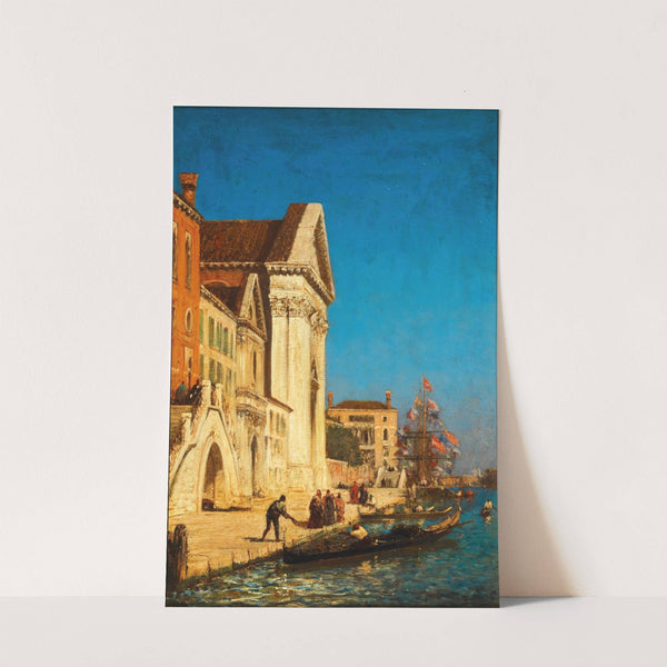 Venice, Canale della Giudecca near the Church of Santa Maria del Rosario by Félix Ziem