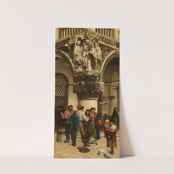 Venice, Corner of Palazzo Ducale towards Porta della Carta by Karl Karger