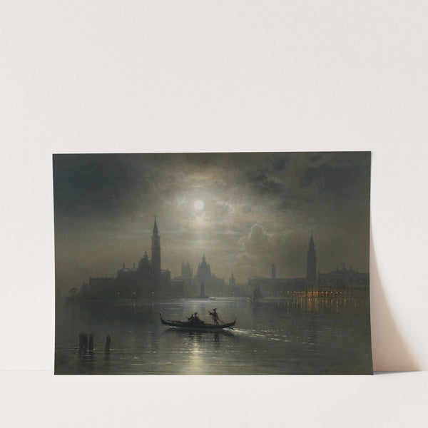 Venice, Full Moon over Santa Maria Salute by Karl Heilmayer