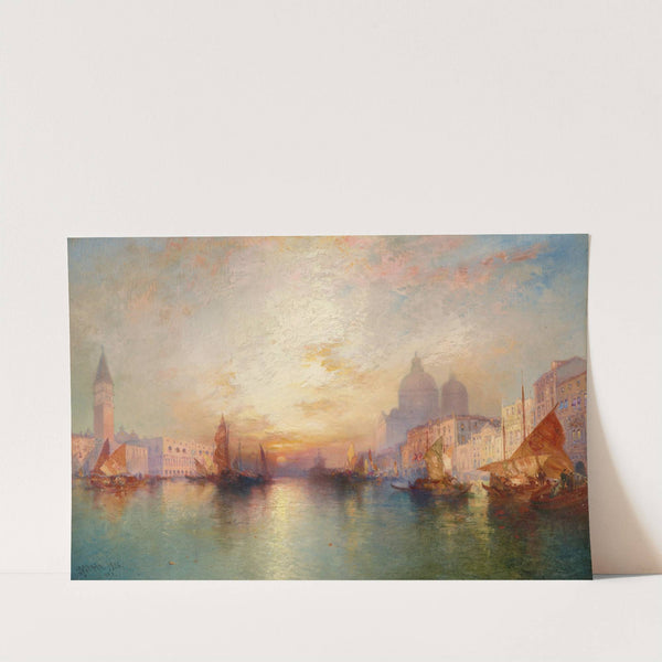 Venice; Grand Canal at Sunset by Thomas Moran