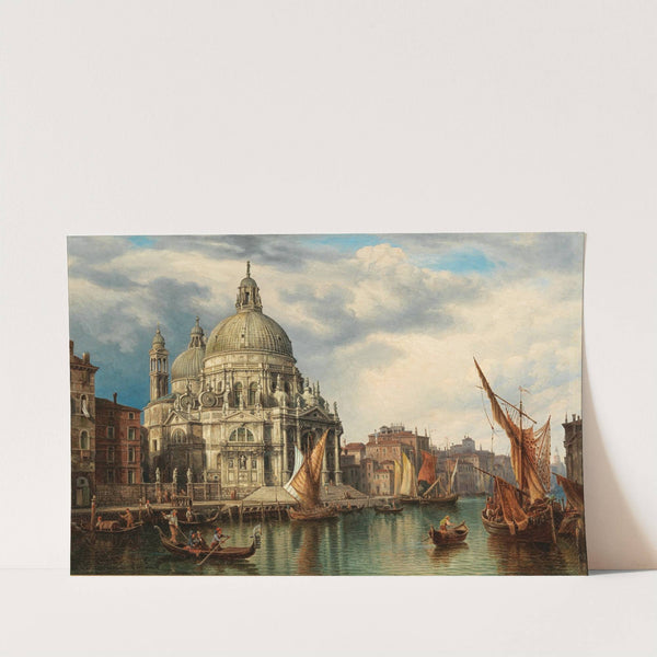 Venice, Grand Canal with Santa Maria della Salute by Heinrich Jaeckel