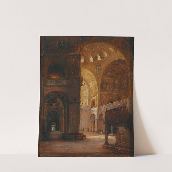 Venice, Interior View of the Basilica di San Marco by Carlo Canella