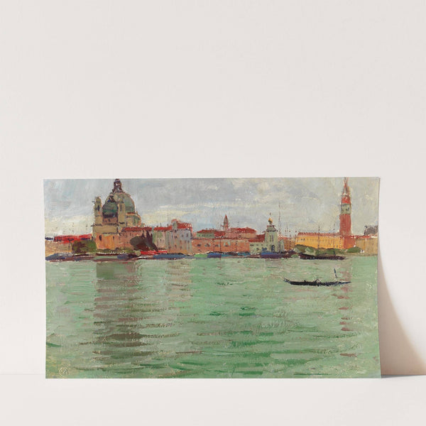 Venice, Santa Maria della Salute and Campanile di San Marco (c. 1922) by Carl Moll